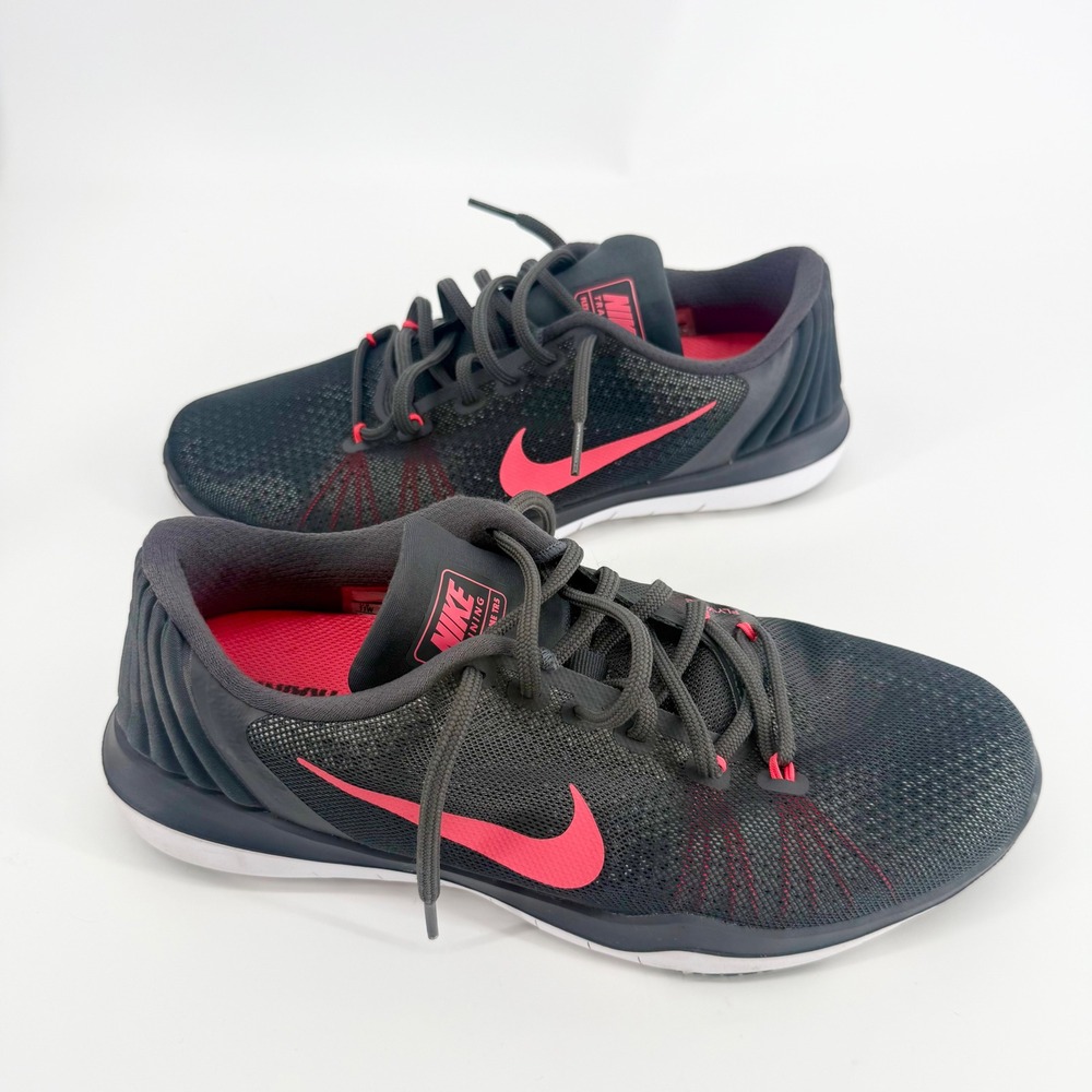 Nike Flex Supreme TR 5 Womens Training Shoes Gray Pink Size 11W